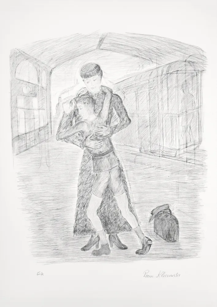 Litografia Klossowski - Mère et fils