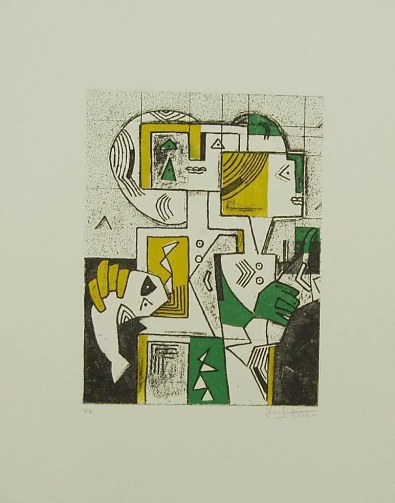 Acquatinta Kodra - SENZA TITOLO