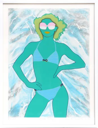 Serigrafia Kogelnik - Green Lady