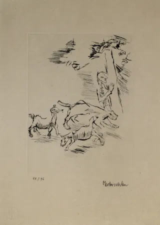 Incisione Kokoschka - Der Beobachter
