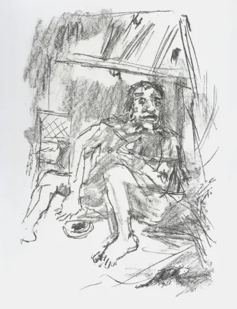 Litografia Kokoschka - Edgar,1963