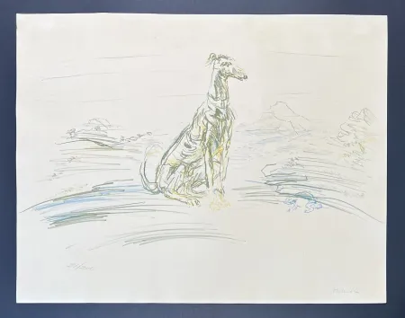 Litografia Kokoschka - Oskar Kokoschka (1886-1980) - Coloured chalk lithograph on porous paper and vélin - 1952