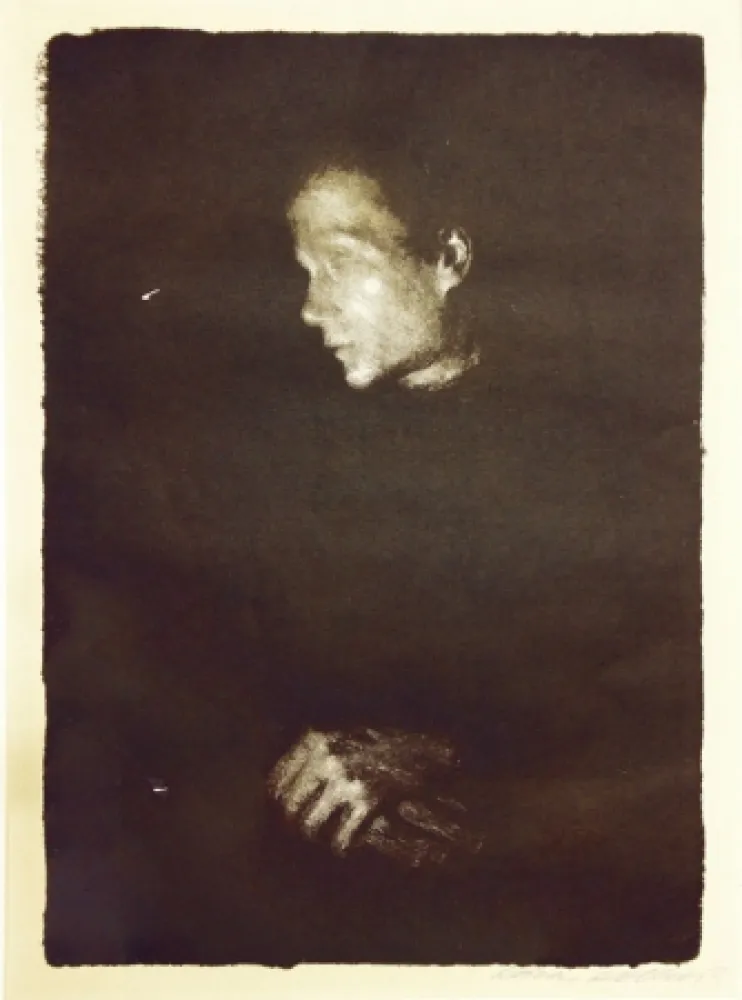 Litografia Kollwitz - Arbeiterfrau im Profil Nach Links