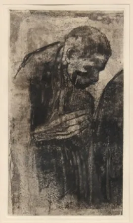 Incisione Kollwitz - Portrait of a Man