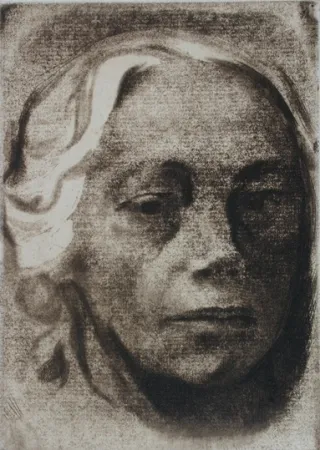 Incisione Kollwitz - Self Portrait