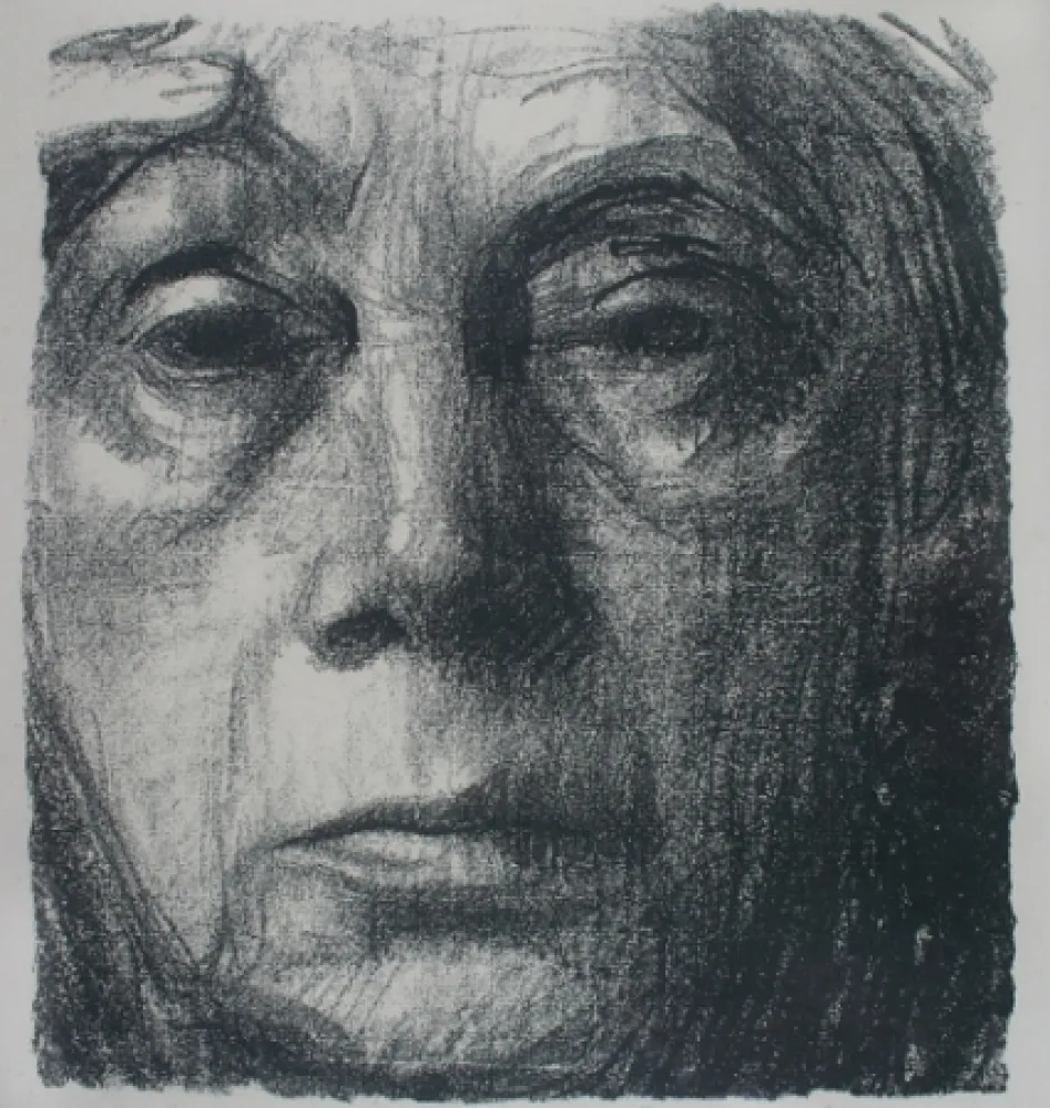Litografia Kollwitz - Self Portrait