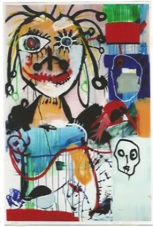 Litografia Kostabi - Joachim