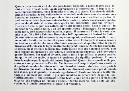 Litografia Kosuth - Text/context 