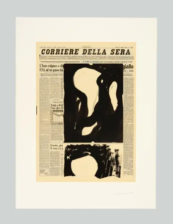 Serigrafia Kounellis - Edizione notturna