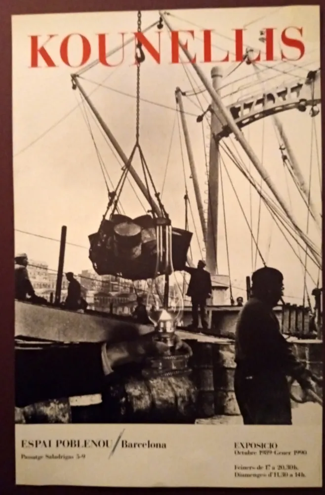 Manifesti Kounellis - Exhibition poster Espai Poblenou