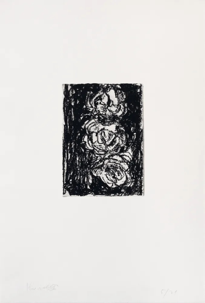 Incisione Kounellis - Trois roses