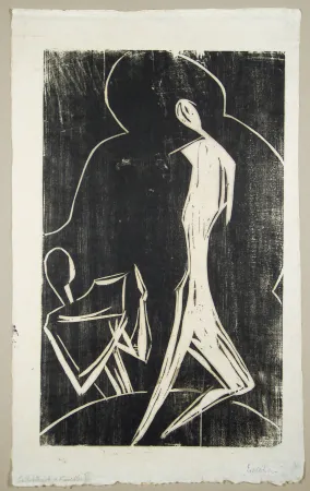 Incisione Su Legno Krantz -  Evokation (Evocation)