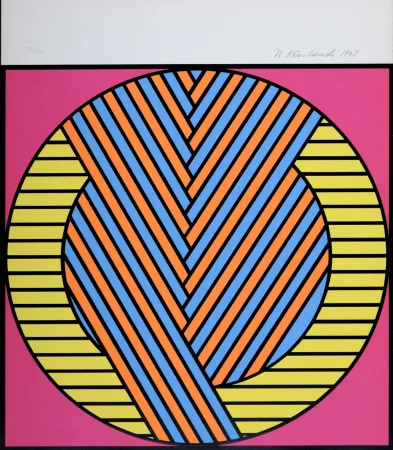 Serigrafia Krushenick - Composition, 1967 - Hand-signed