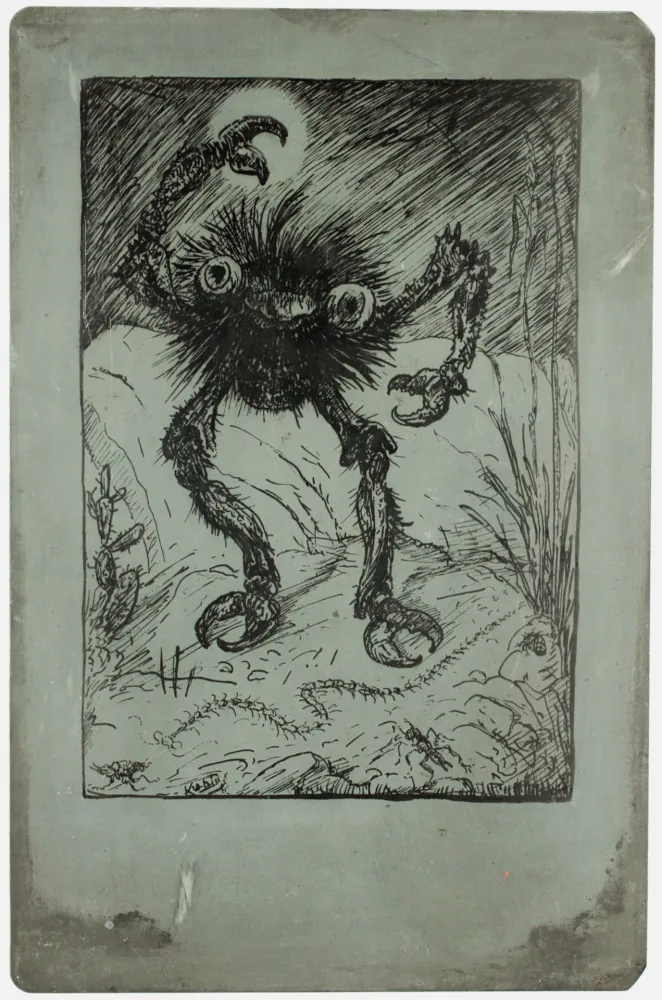 Litografia Kubin - Die sieben Todsünden (The seven deadly sins: wrath)