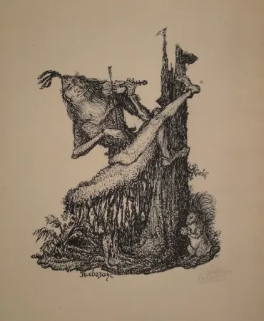 Litografia Kubin - Rübezahl II
