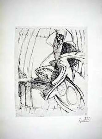 Acquaforte Kupka - Composition Geometrique