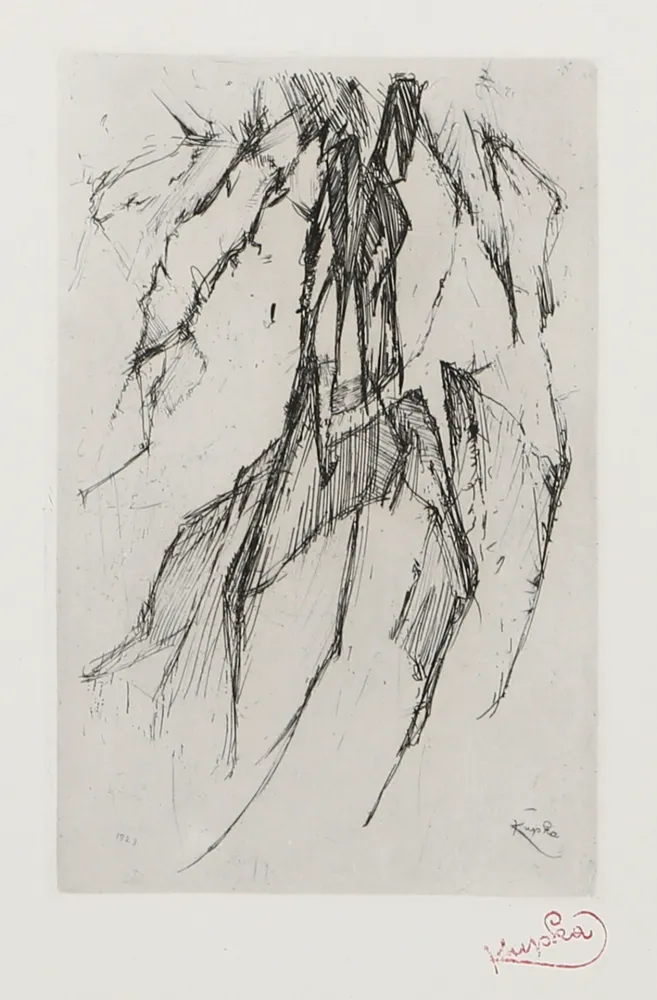 Incisione Kupka - Fountain