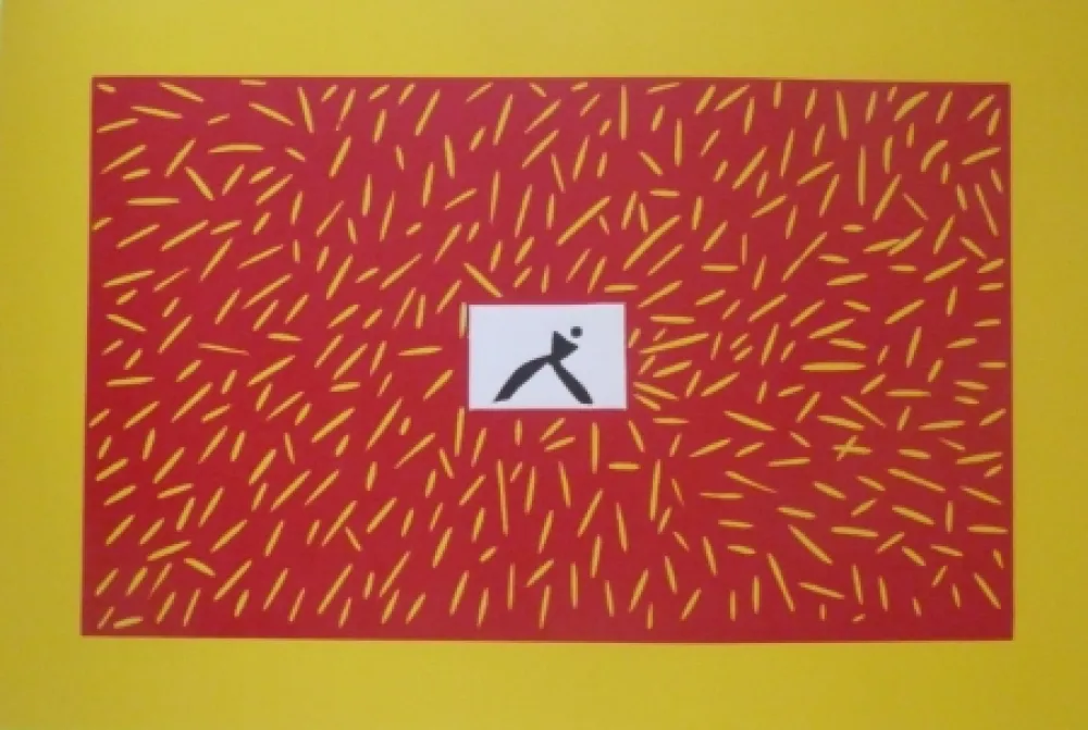 Linoincisione Kuroda - Sans Titre 9300