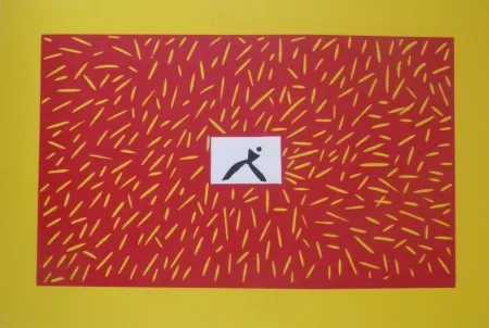 Linoincisione Kuroda - Sans Titre 9300