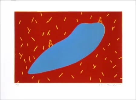 Linoincisione Kuroda - Sans Titre 9303