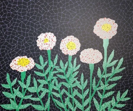 Litografia Kusama - Flower