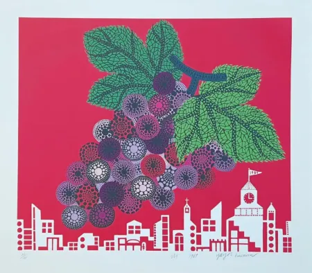 Serigrafia Kusama - Grapes In The City
