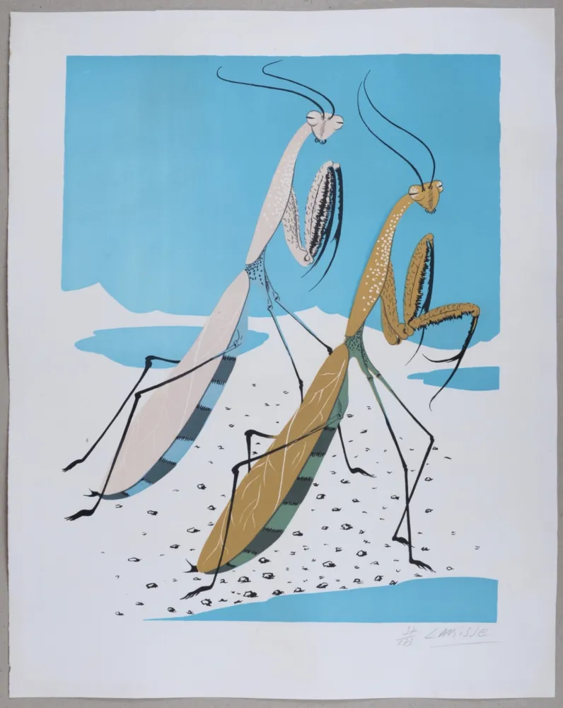 Litografia Labisse - Mantes Religieuses - Hand-signed