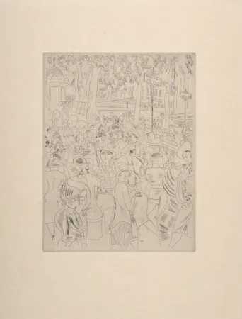 Incisione Laborde - Boulevard des Capucines, 1927