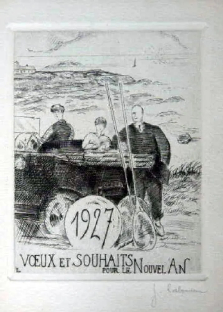 Acquaforte Laboureur - Le chemin cotier