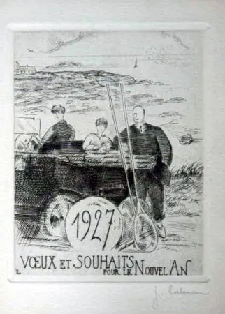 Acquaforte Laboureur - Le chemin cotier