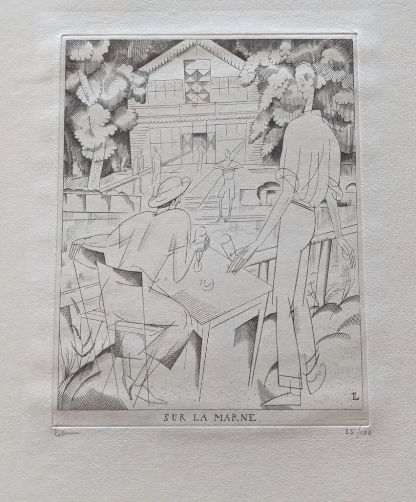 Acquaforte Laboureur - Sur la Marne