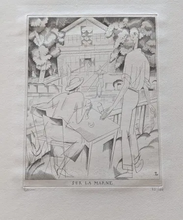 Acquaforte Laboureur - Sur la Marne