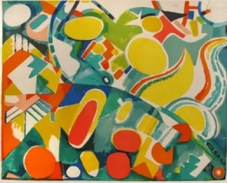 Litografia Lagrange - Compostion abstraite