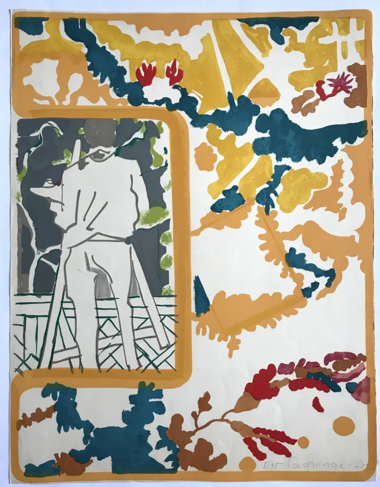 Litografia Lagrange - Le peintre