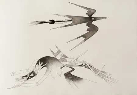 Libro Illustrato Lam - Contre une maison sèche (8 gravures)