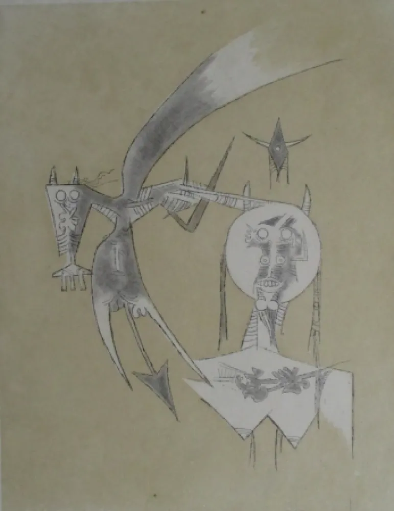 Acquatinta Lam - De Scève à Diane