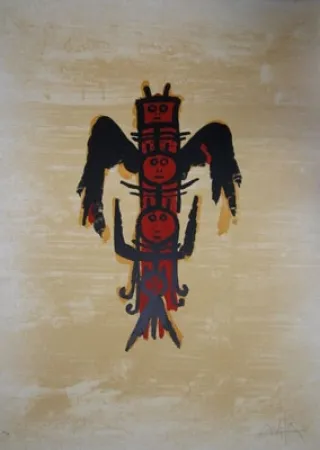 Litografia Lam - EL ÚLTIMO VIAJE DEL BUQUE FANTASMA