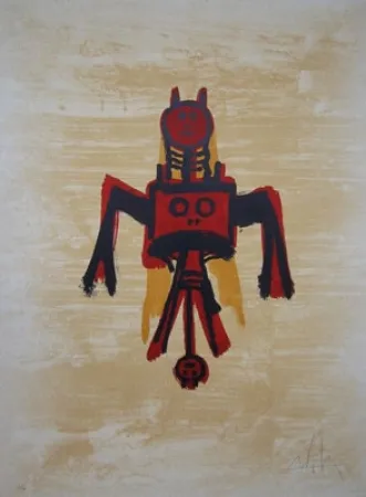 Litografia Lam - EL ÚLTIMO VIAJE DEL BUQUE FANTASMA