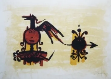 Litografia Lam - El ultimo viaje del buque fantasma