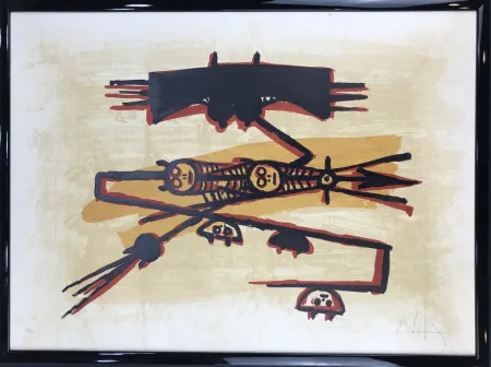 Litografia Lam - El último viaje del buque fantasma 