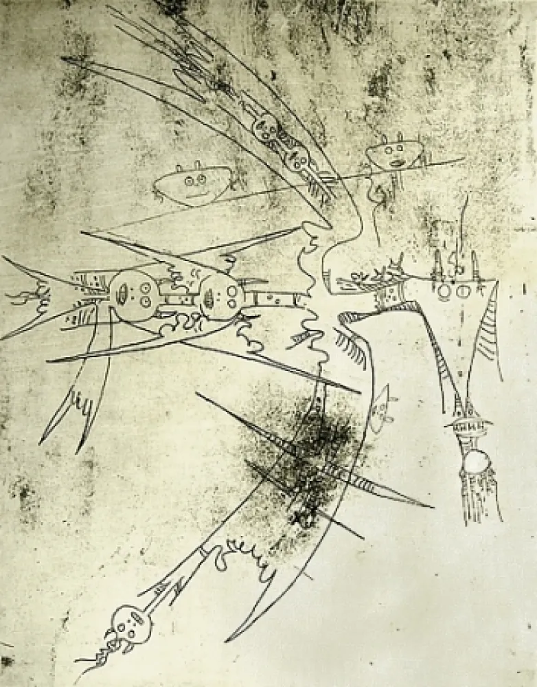 Acquaforte E Acquatinta Lam - Le Monde entre dans un sac