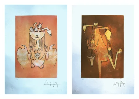 Acquaforte E Acquatinta Lam - Le monde magique; La sensualitè de la femme