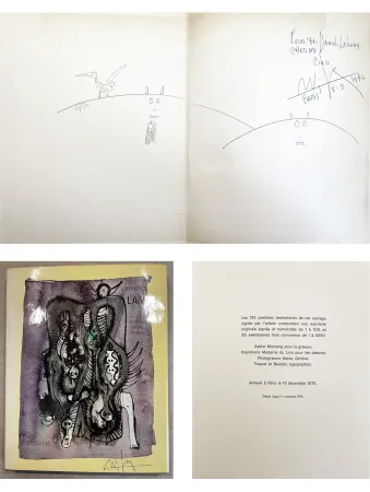 Libro Illustrato Lam - (P. Soupault) DESSINS. Avec un dessin original dédicacé et signé (1975)