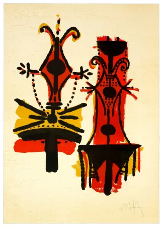 Litografia Lam - Pour Jorn