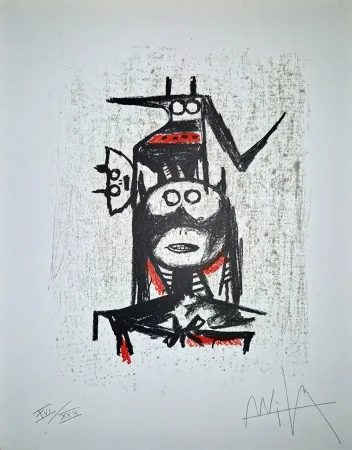 Litografia Lam - Sans titre