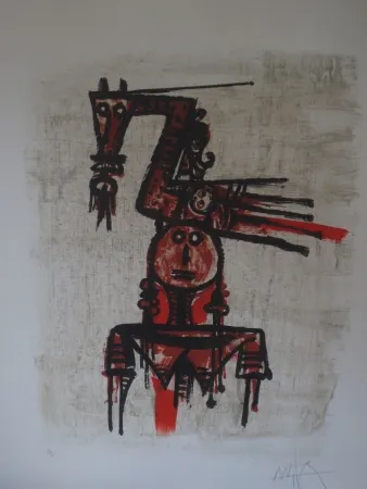 Litografia Lam - Sans titre