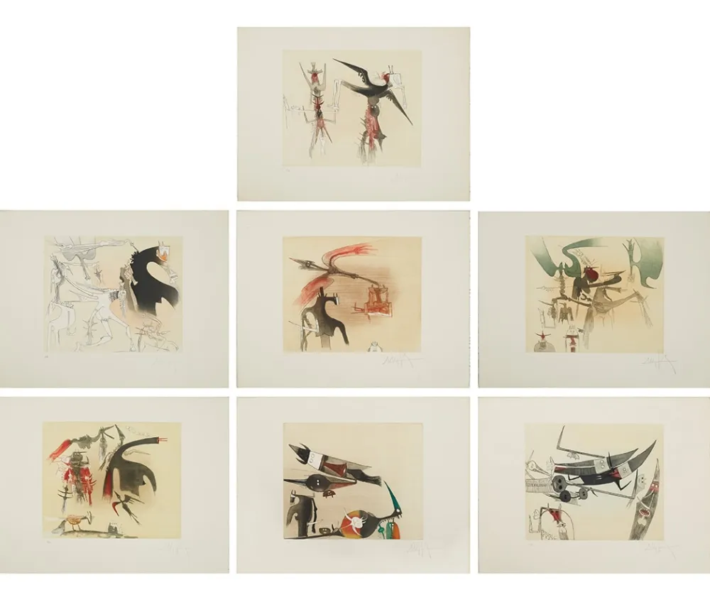 Acquaforte E Acquatinta Lam - Untitled Suite (TR 7901-7907)