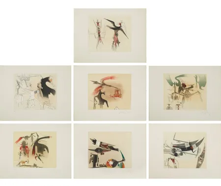 Acquaforte E Acquatinta Lam - Untitled Suite (TR 7901-7907)