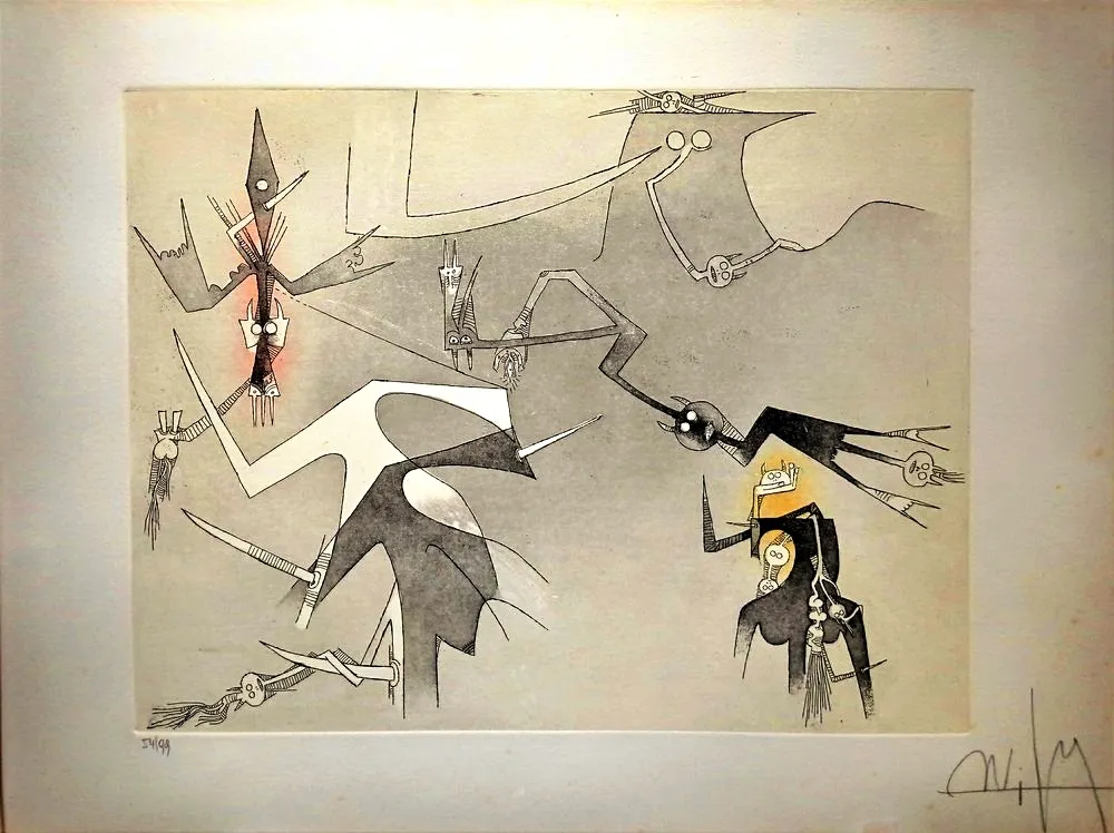 Acquaforte E Acquatinta Lam - Visible Invisible, 1972 - Aquatint and Erching, Hand signed!