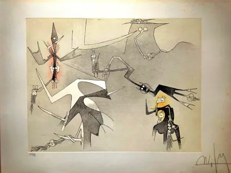 Acquaforte E Acquatinta Lam - Visible Invisible, 1972 - Aquatint and Erching, Hand signed!